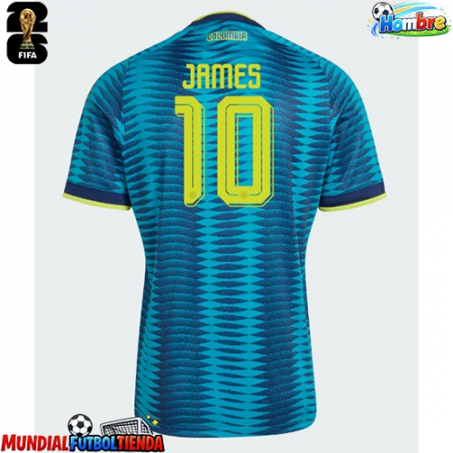 Camiseta Colombia James Rodriguez #10 Segunda Equipación Replica Mundial 2026 mangas cortas